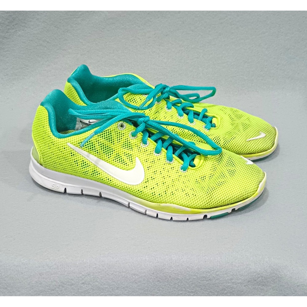 Nike Free Unisex Kids Running Sneaker Yellow/Blue US 7 EU 38 579968-700